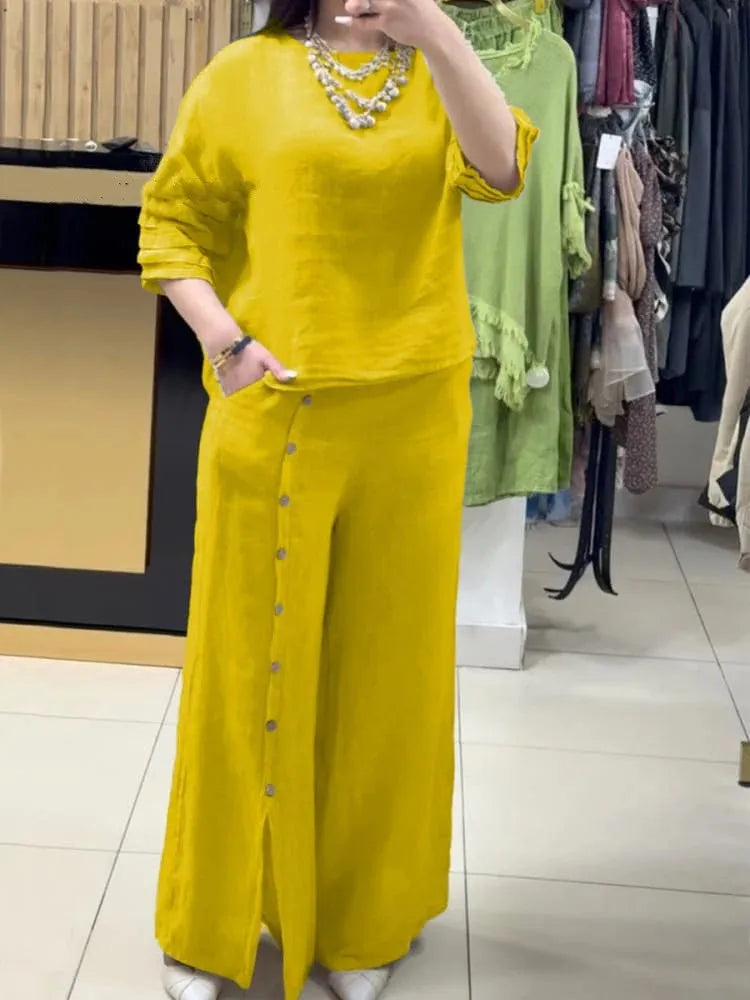 2 Pieces Women's Sets  Suit Short Sleeve Tops And Pants Suits Two Piece Set Tracksuit Outfit