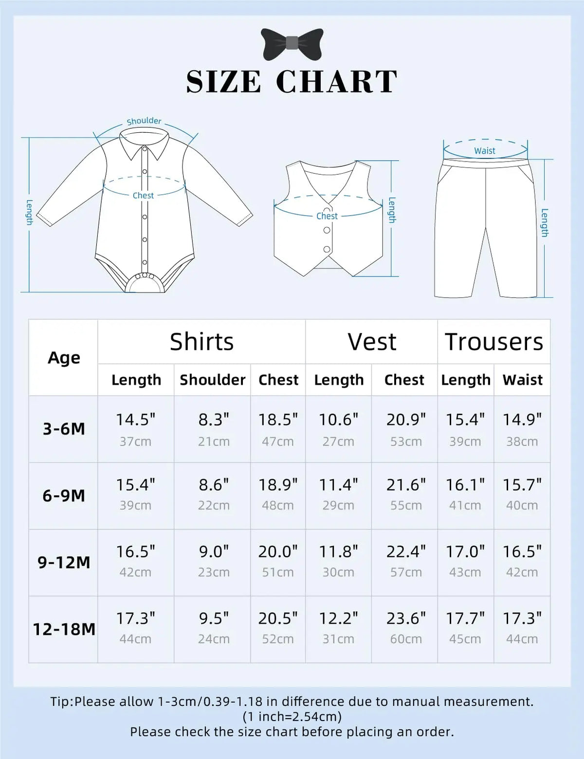 Outfits Newborn Bodysuit Vest  Pants Gentleman Clothes Sets