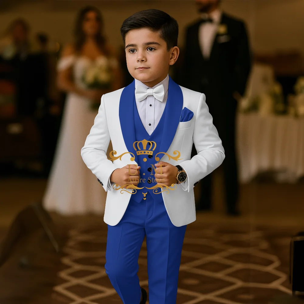 3-piece Set Jacket Vest Pants Custom Clothes of Boys Wedding