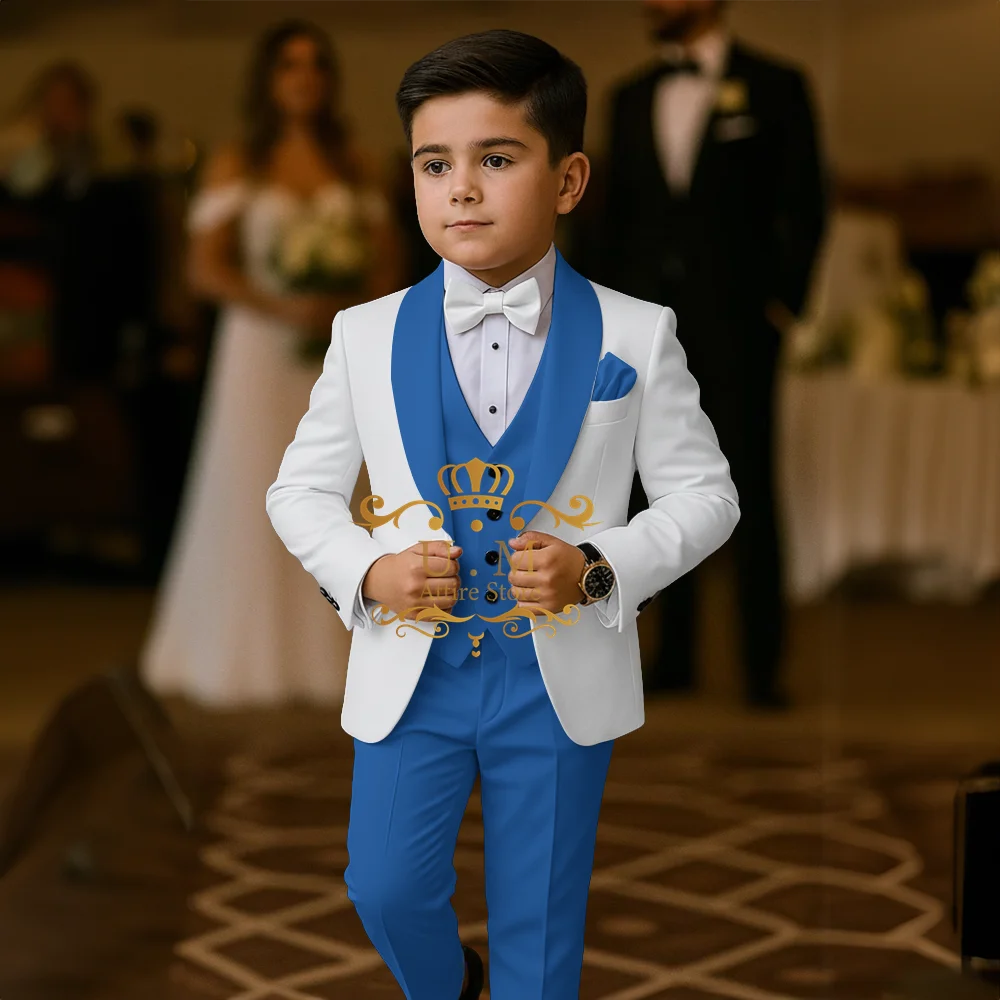 3-piece Set Jacket Vest Pants Custom Clothes of Boys Wedding
