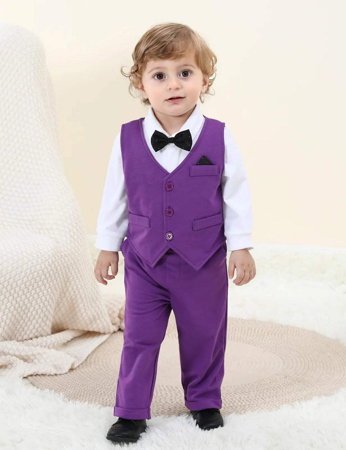 Outfits Newborn Bodysuit Vest  Pants Gentleman Clothes Sets