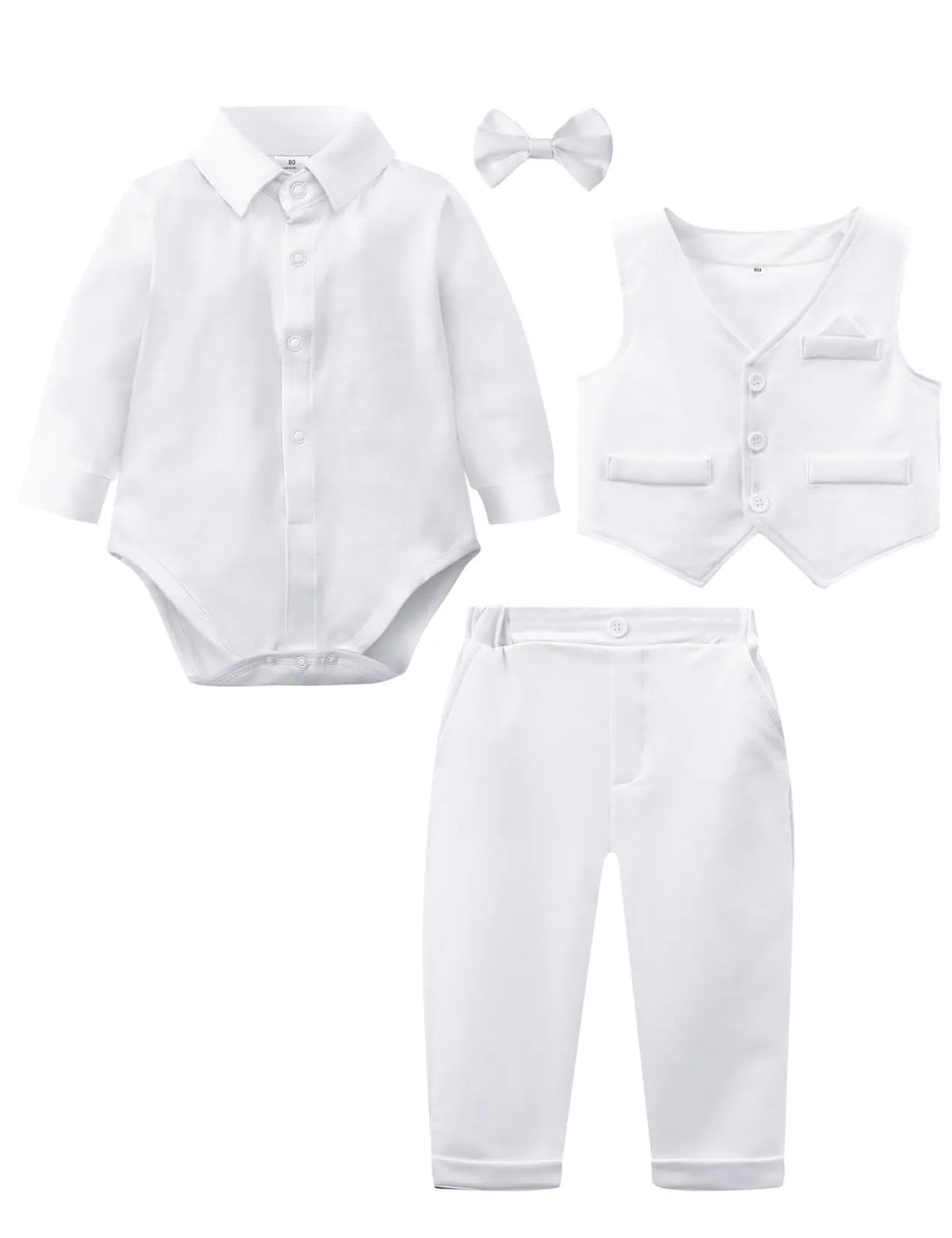 Outfits Newborn Bodysuit Vest  Pants Gentleman Clothes Sets