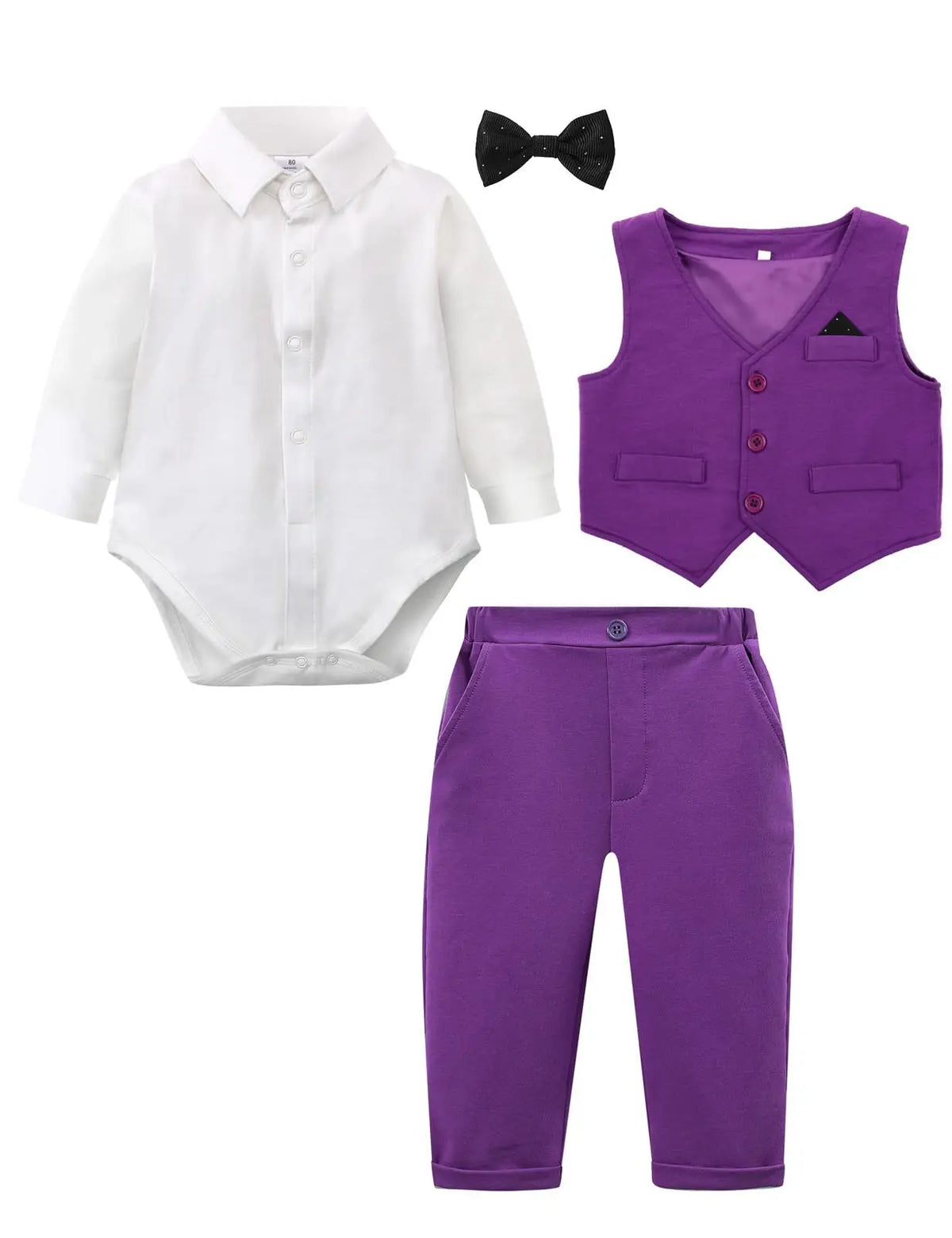 Outfits Newborn Bodysuit Vest  Pants Gentleman Clothes Sets