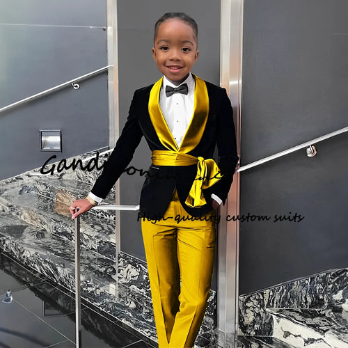 2 Piece Set Velvet Black formal  Outffit Wedding Customized Blazer