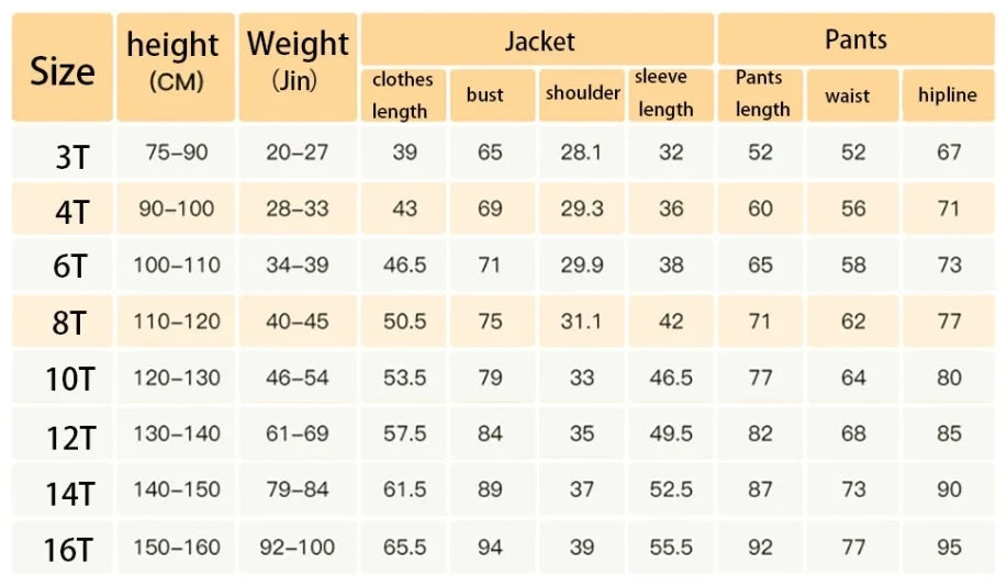 2 Piece Suit Wedding Tuxedo Jacket Pants Kids Blazer Double Breasted Jacket 2-16 Years